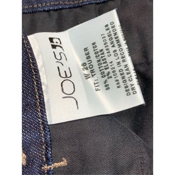 Joes Trouser Jeans Dark Wash Mid Rise Jeans Women 26/4 30 X 33.5 NWT - Picture 6 of 6